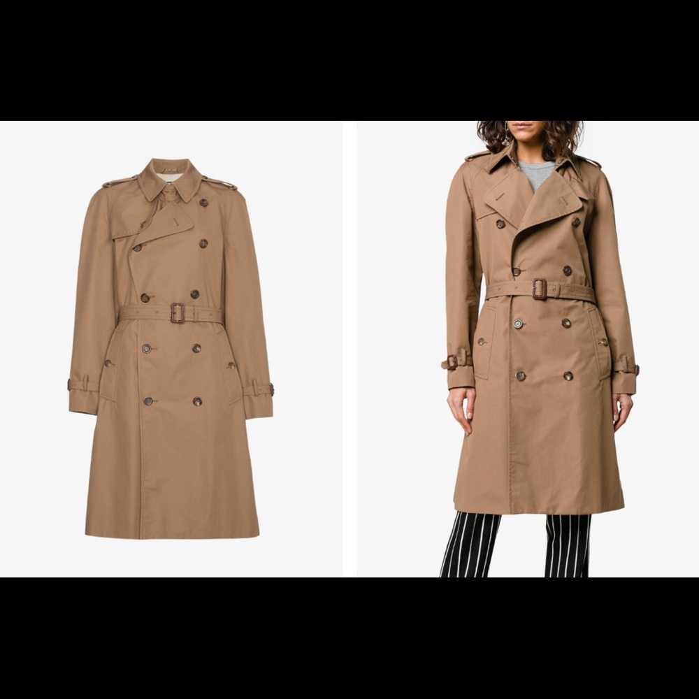 Gucci Cat Embroidered Trench Coat, size 40